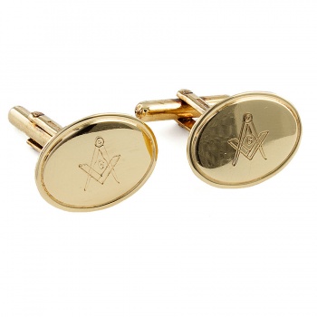 9ct Gold 4.8g Masonic Cufflinks